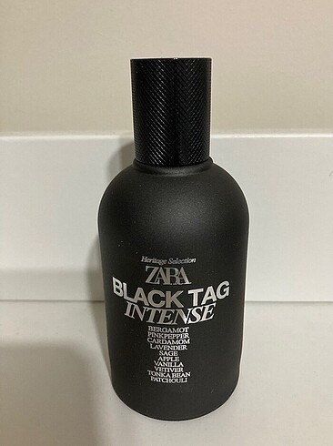 Zara black tag intense erkek parfüm