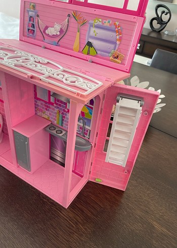 Barbie Portatif İki Katlı Oyun Evi - Görsel 13