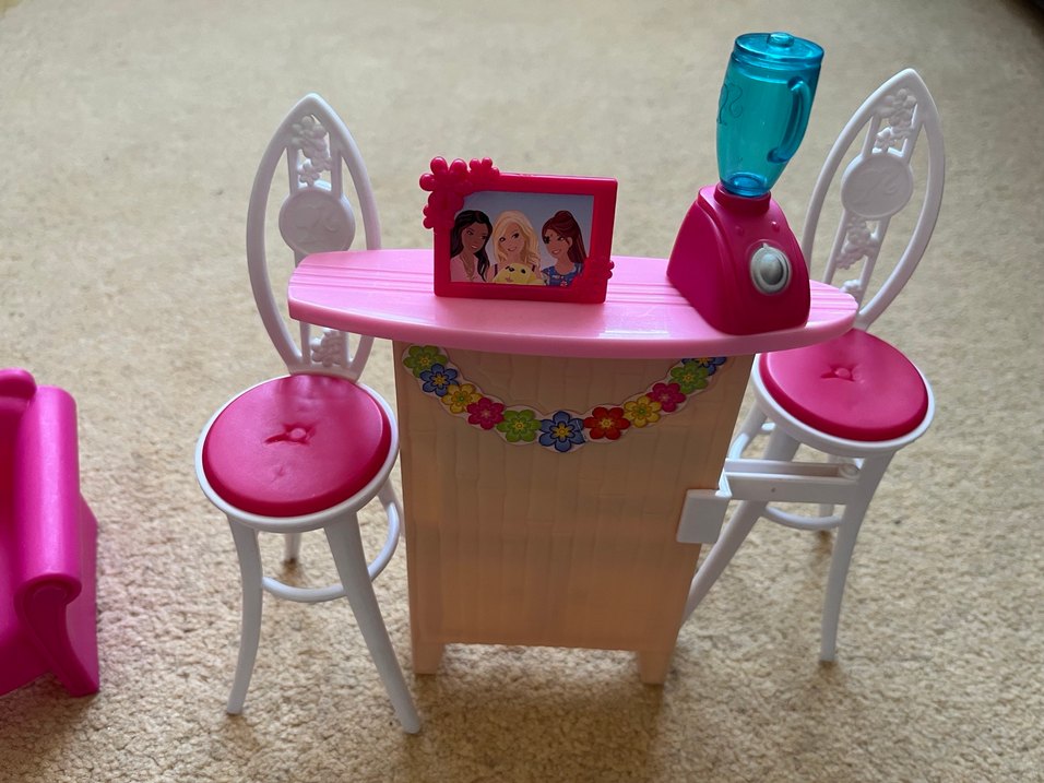 Barbie Portatif İki Katlı Oyun Evi - Görsel 4