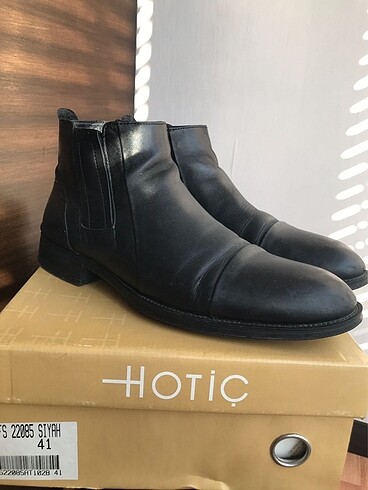 Hotiç Marka Yaya Hakiki Deri Erkek Botu
