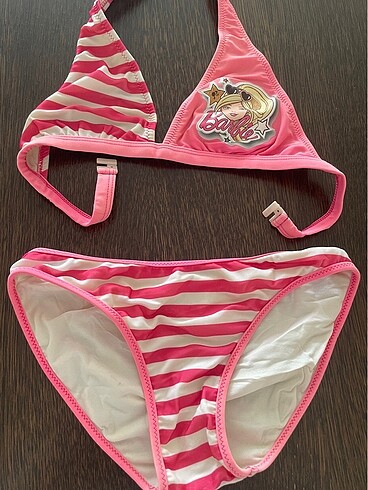 Barbie Desenli Çocuk Bikini Takımı