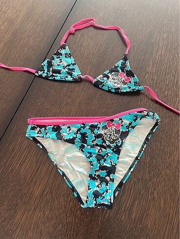 Monster High Desenli Çocuk Bikini