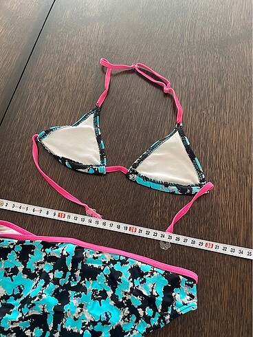 11-12 Yaş Beden Monster High Desenli Çocuk Bikini