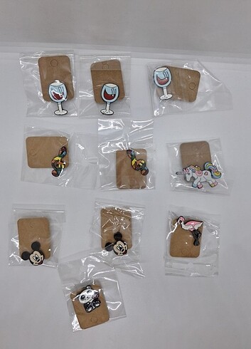 10 Adet Metal Rozet 