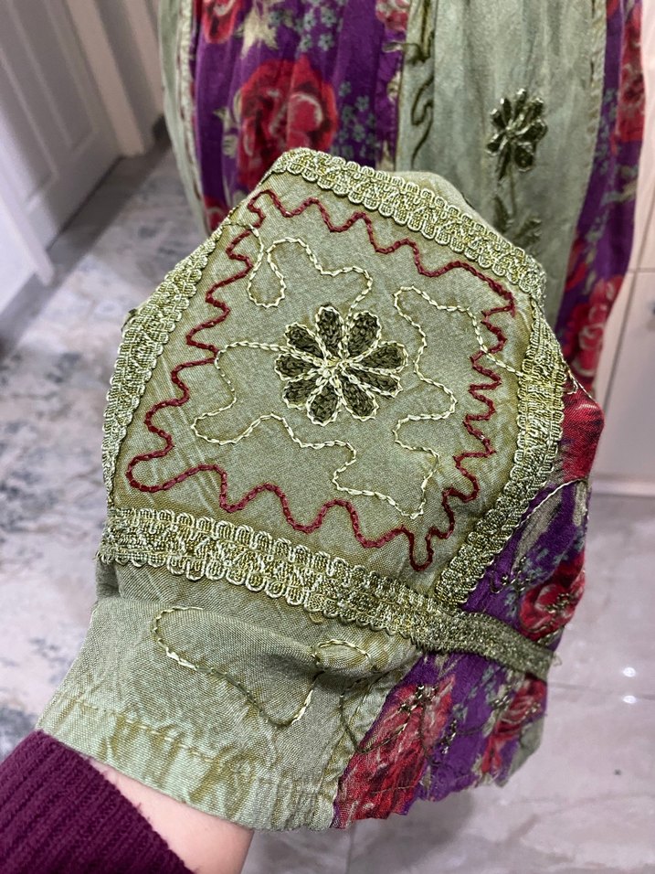 Bohem Çok Renkli Uzun Etek - Görsel 3