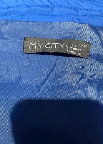 Mavi Uzun Fermuarlı Kadın Yelek - Görsel 4