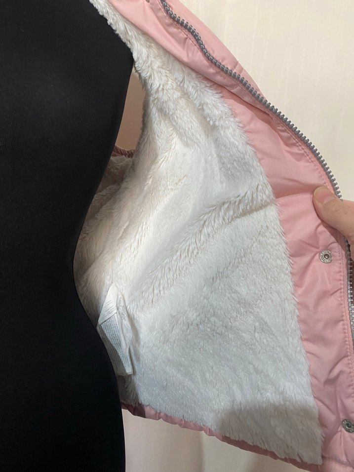 Pembe Kapüşonlu Kolsuz Kadın Yelek - Görsel 3