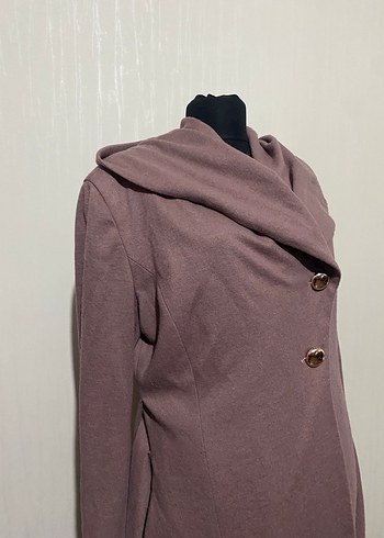 Uzun astarlı kapşonlu kaban - Görsel 2