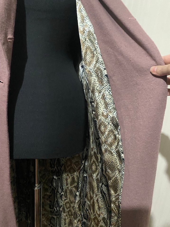 Uzun astarlı kapşonlu kaban - Görsel 4