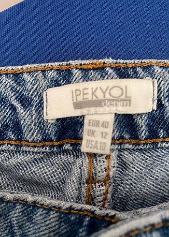 Dantel Detaylı Kot Pantolon - Görsel 7