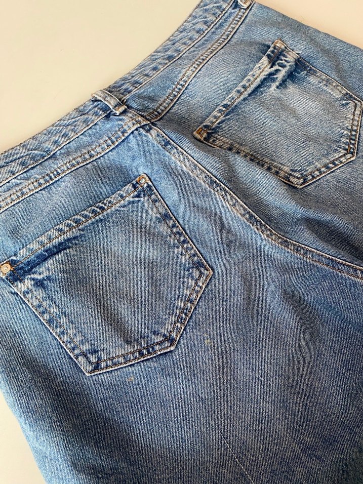 Dantel Detaylı Kot Pantolon - Görsel 5