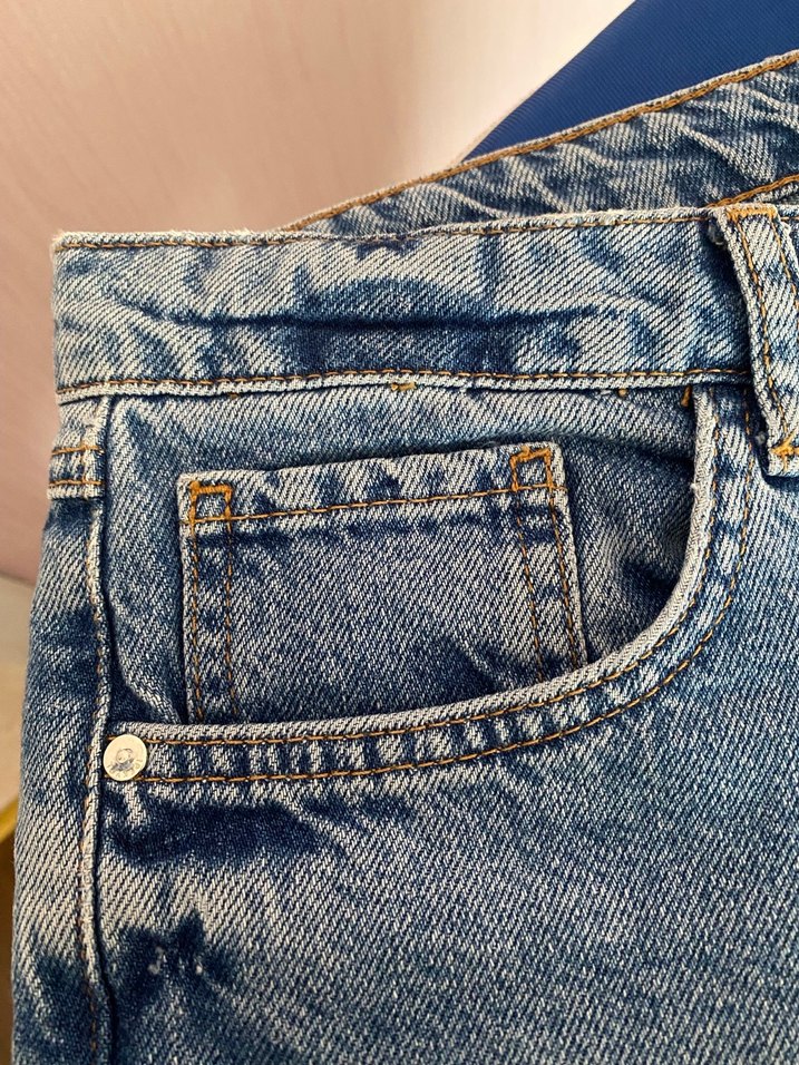 Dantel Detaylı Kot Pantolon - Görsel 4