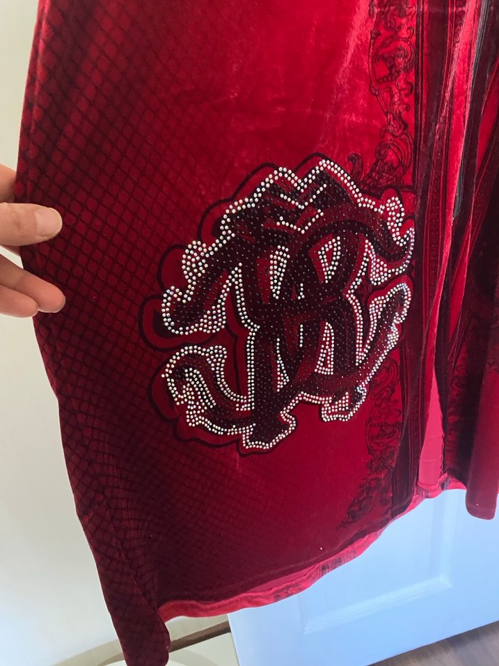 Kadife taşlı ferace- abaya - Görsel 3