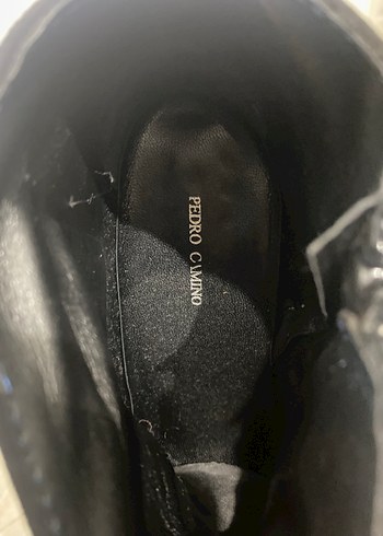 Siyah Süet Stiletto Topuklu Gotik Kadın Bot - Görsel 4