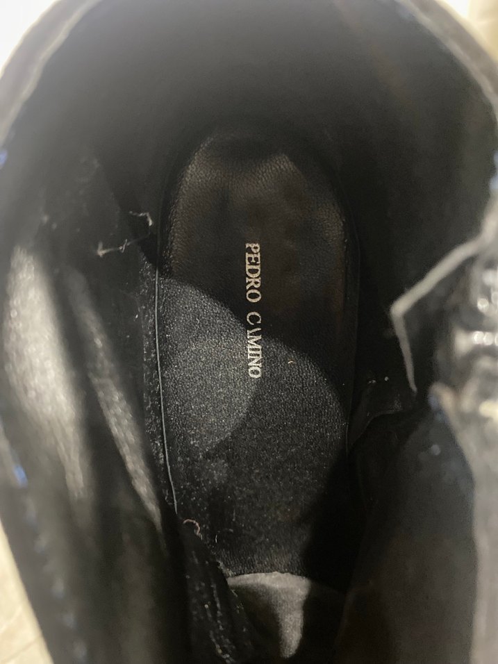 Siyah Süet Stiletto Topuklu Gotik Kadın Bot - Görsel 4