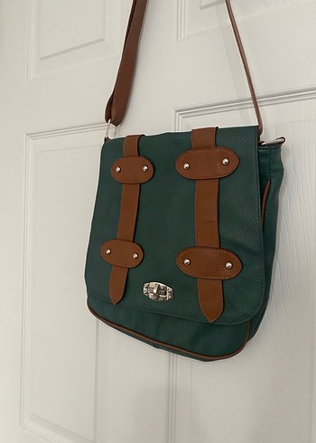 Yeşil  Deri Kadın Çanta - Görsel 2