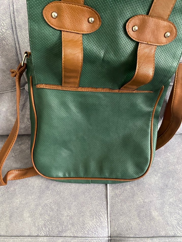 Yeşil  Deri Kadın Çanta - Görsel 4