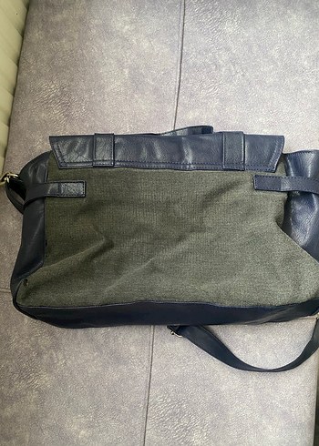 Gri Tokalı Mavi Denim Kadın Çanta - Görsel 4