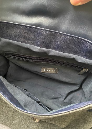 Gri Tokalı Mavi Denim Kadın Çanta - Görsel 3