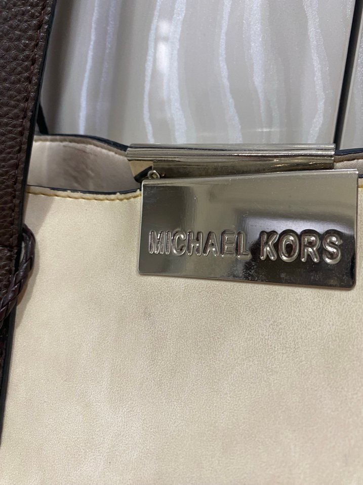 Bej Deri Kadın Omuz Çantası - Görsel 2