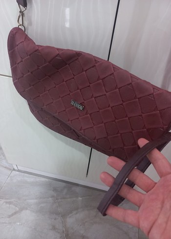 Bordo Kadın Askılı Çanta - Görsel 2