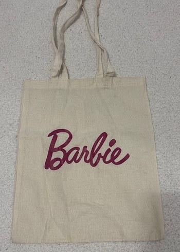 Bej Barbie Baskılı Kadın Tote Çanta