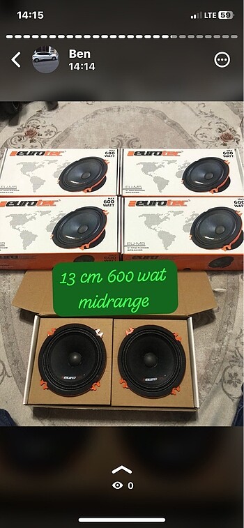 13 cm midrange takımı