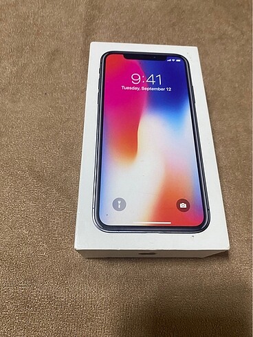 Apple Siyah ıphone x kutusu orjinal
