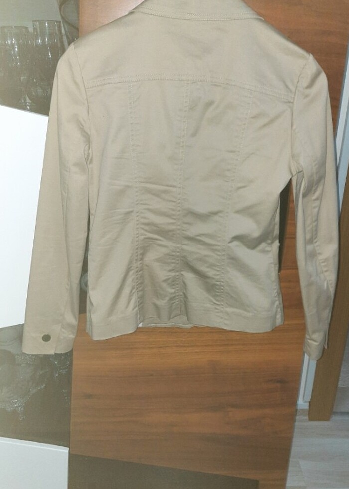 Mango blezır keten ceket - Görsel 2