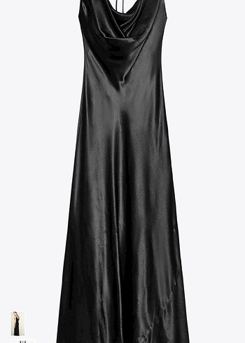 Zara Zara Saten elbise