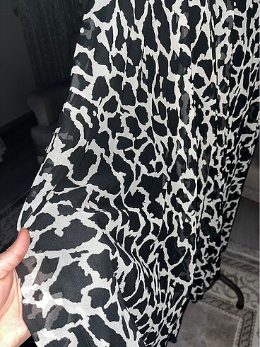 LC Waikiki LCW LEOPARLI PLİSELİ TÜL ETEK