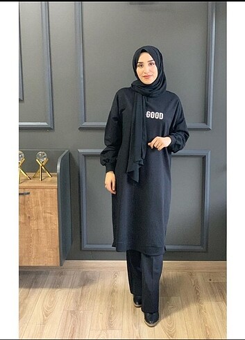 44 Beden siyah Renk Sweat tunik