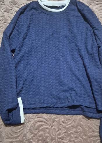 Mavi Kadın Keten Triko Kazak - Görsel 3