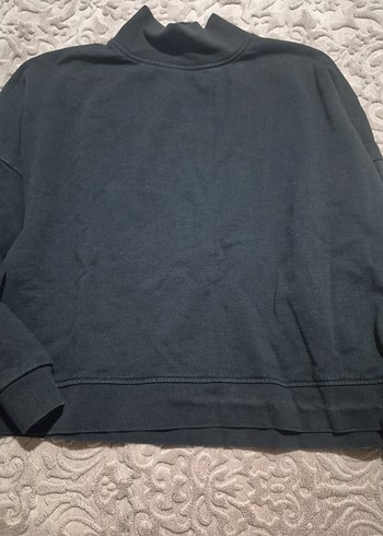 Gri Kadın Basic Uzun Kollu Sweatshirt - Görsel 4