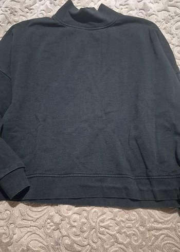 Gri Kadın Basic Uzun Kollu Sweatshirt - Görsel 2