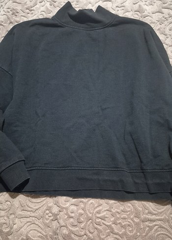 Gri Kadın Basic Uzun Kollu Sweatshirt - Görsel 3