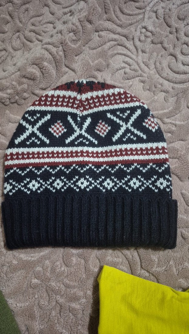 Kadın Örgü Kahverengi Bohem Bere - Görsel 3