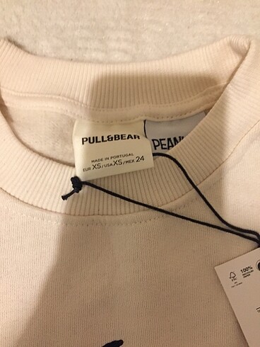 xs Beden beyaz Renk Pull and bear sweatshirt