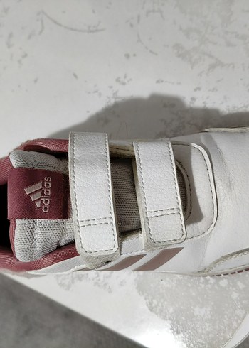 Kız Çocuk Beyaz Cırt Cırtlı Sneakers Adidas orijinal - Görsel 2