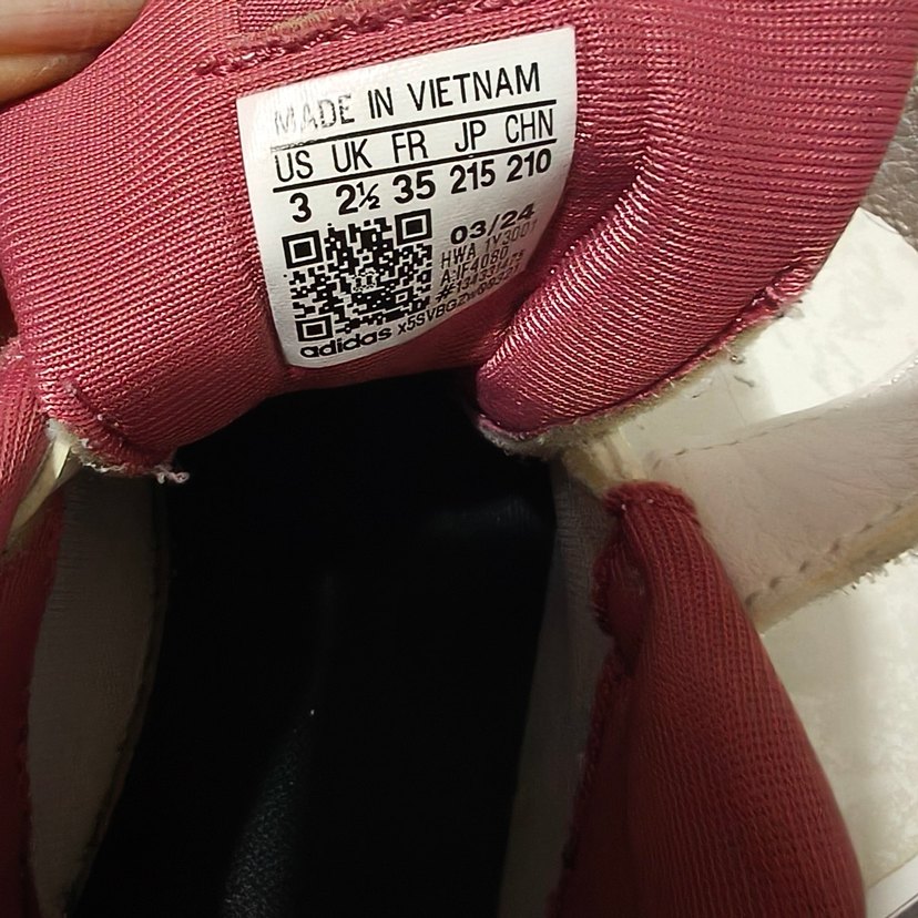 Kız Çocuk Beyaz Cırt Cırtlı Sneakers Adidas orijinal - Görsel 3