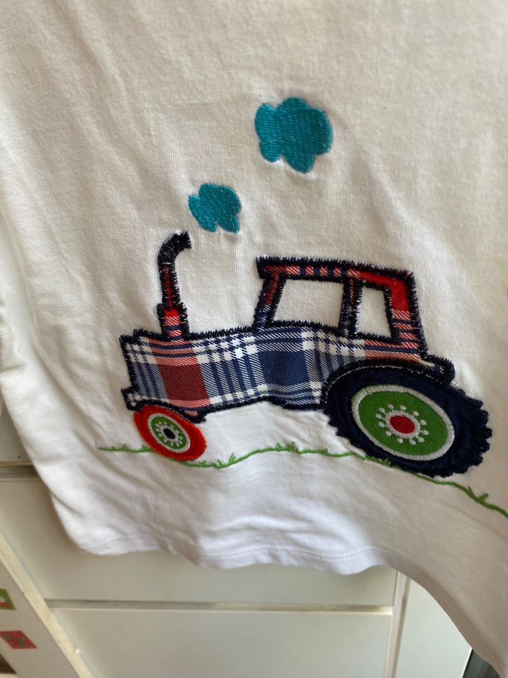 Erkek Çocuk Uzun Kollu Baskılı Traktör Desenli Tişört - Görsel 4