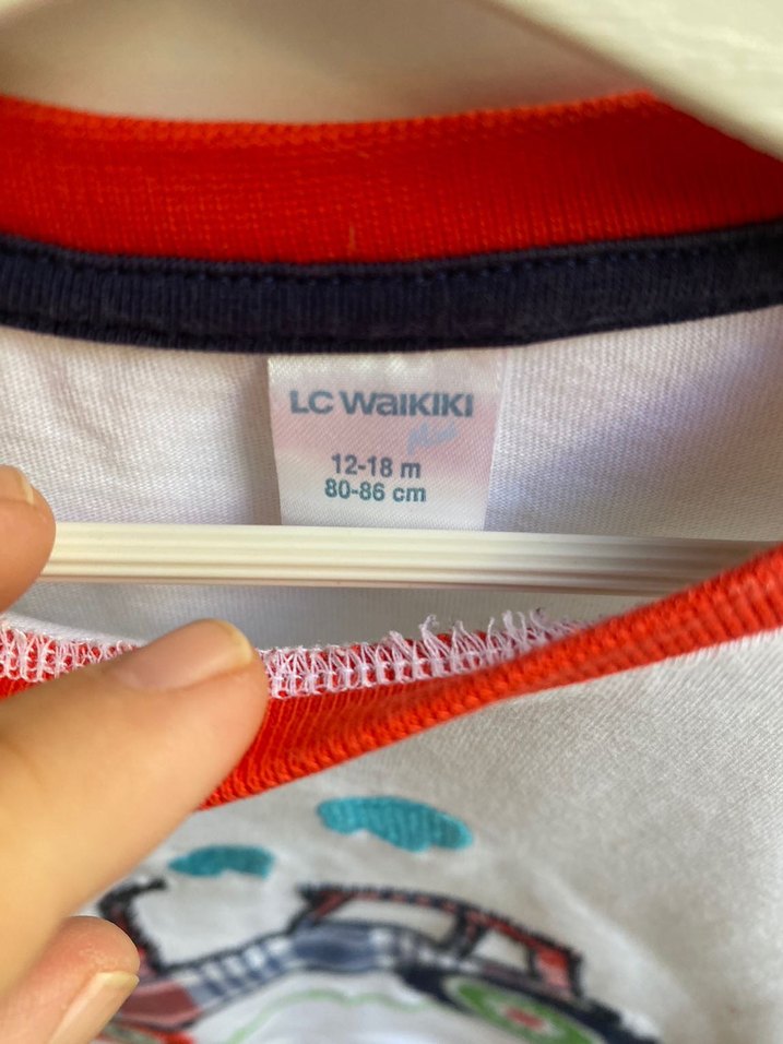 Erkek Çocuk Uzun Kollu Baskılı Traktör Desenli Tişört - Görsel 2