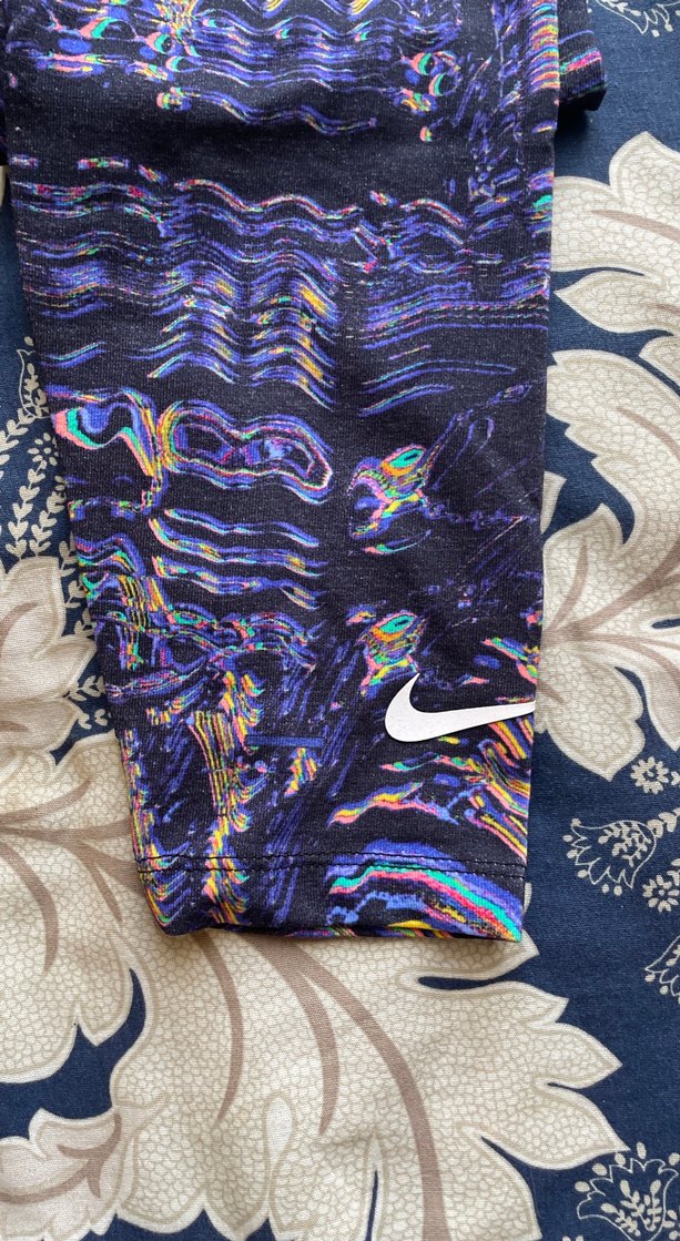 Kadın Çok Renkli Tie-Dye Desenli Tayt - Görsel 2