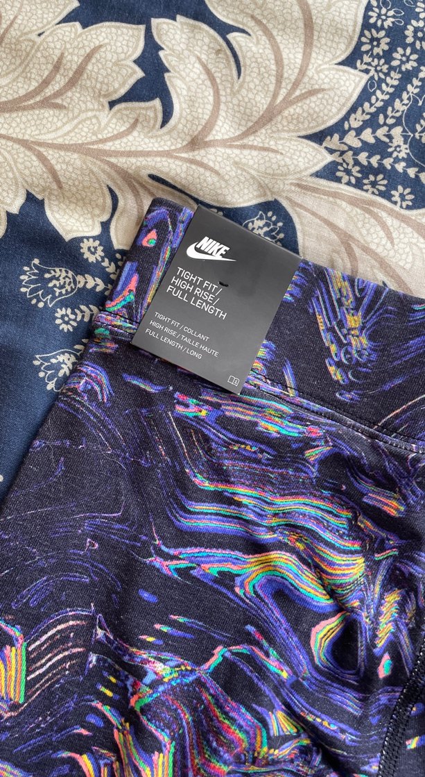 Kadın Çok Renkli Tie-Dye Desenli Tayt - Görsel 3