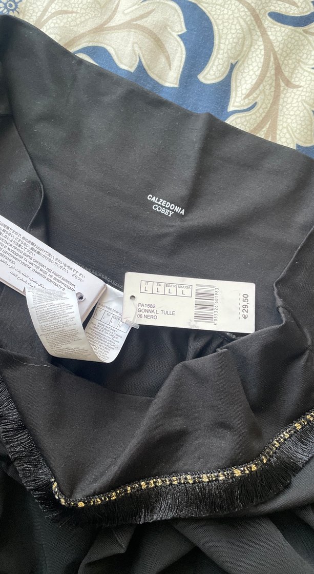 Drapeli Siyah Uzun Kadın Etek - Görsel 4