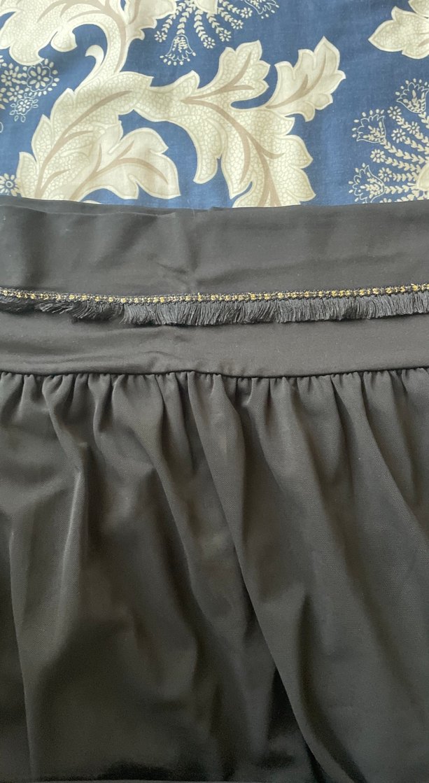 Drapeli Siyah Uzun Kadın Etek - Görsel 3