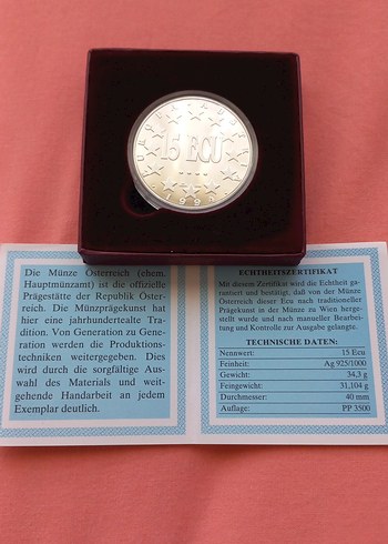 Avusturya 1994 15 ecu
