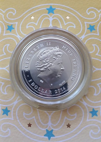  Beden Niue 2014 hatıra 1 dollar mineli