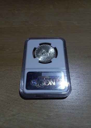 1966 İtalya Gümüş 500 lire MS64 - Görsel 2