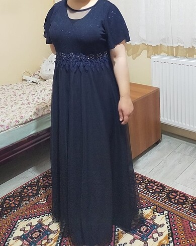 50 Beden Uzun elbise